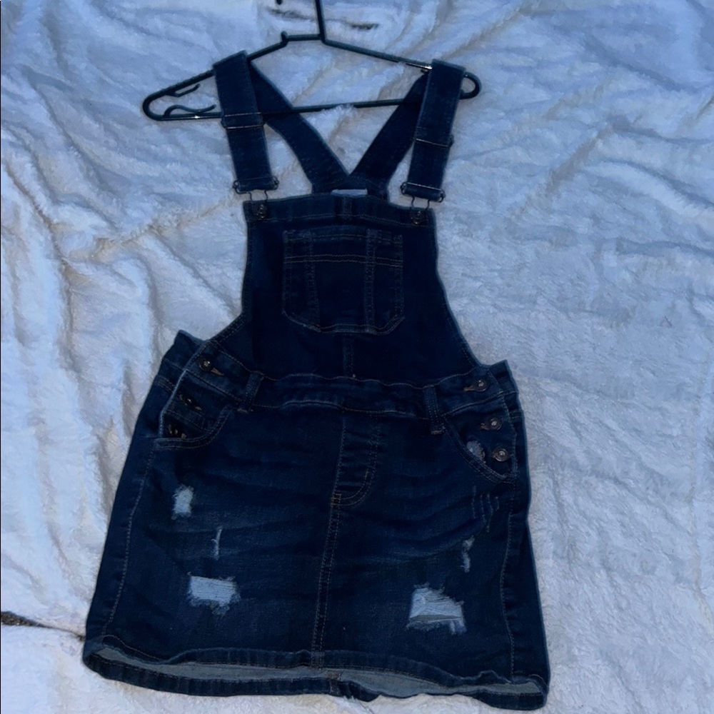 Denim Kids Overall Skirt